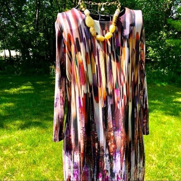 KAREN KANE AMBER WAVES SHEATH DRESS L NWT - Picture 8 of 9